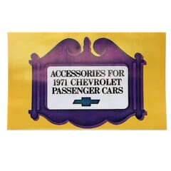 (1971) Chevelle Color Accessory Brochure