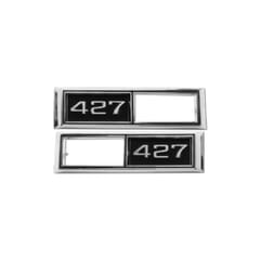 (1968-69) Side Marker Bezel - 427 - Black - Pair