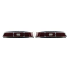 (1969) Billet Taillamp Bezel - Polished - Std. W/Back Up- pr