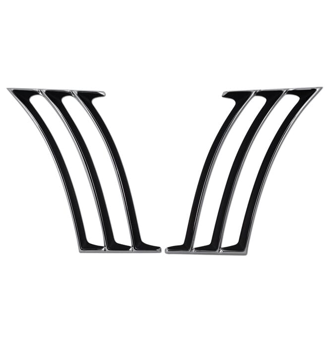 1969) Side Marker Bezel-Front-Chrome-each