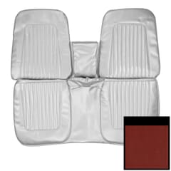 (1967-68) Seat Cover Standard-Bench w/Armrest-Red