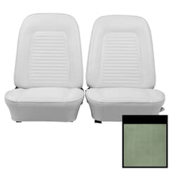 (1969)Seat Cover Standard-Buckets-Dark Metallic Green