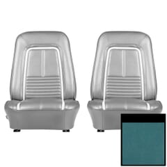 (1967) Seat Cover Deluxe-Buckets-Bright Blue/White