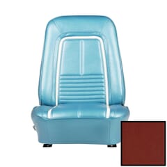 (1967) Seat Cover Deluxe-Buckets-Red/Black