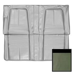 (1967) Seat Cover Deluxe-Rear-Stationary-Aqua/Dark Aqua