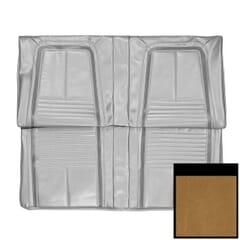 (1967) Seat Cover Deluxe-Rear-Fold Down-Gold/White