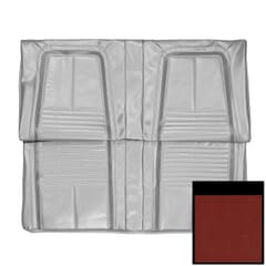 (1967) Seat Cover Deluxe-Rear-Fold Down-Red/Black