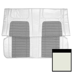 (1968) Seat Cover Deluxe Houndstooth-Rear-Coupe-White