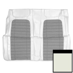 (1968) Seat Cover Deluxe Houndstooth-Rear-Fold Down-White