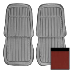 (1969) Seat Cover Deluxe-Buckets-Red