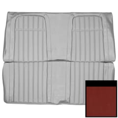 (1969) Seat Cover Deluxe-Rear-Fold Down-Red