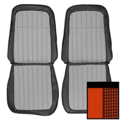 (1969) Seat Cover Deluxe Houndstooth-Buckets-Orange