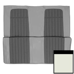 (1969) Seat Cover Deluxe Houndstooth-Rear-Fold Down-White