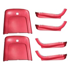 (1969-70) Bucket Seat Panel Kit-Red-6 Piece Set