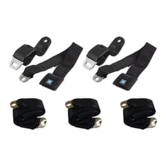 (1967-69) Seat Belt-Std-FrontandRear-Black-Set