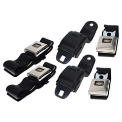 (1967) Seat Belt-Std-FrontandRear-Black-Set