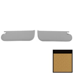 (1970-72) Visors-Perforated-Buckskin-2 dr.-Pr.